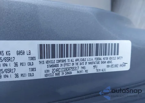 2013 Chrysler Town & Country Touring-L z USA, uszkodzony, nr VIN 2C4RC1CG9DR755317